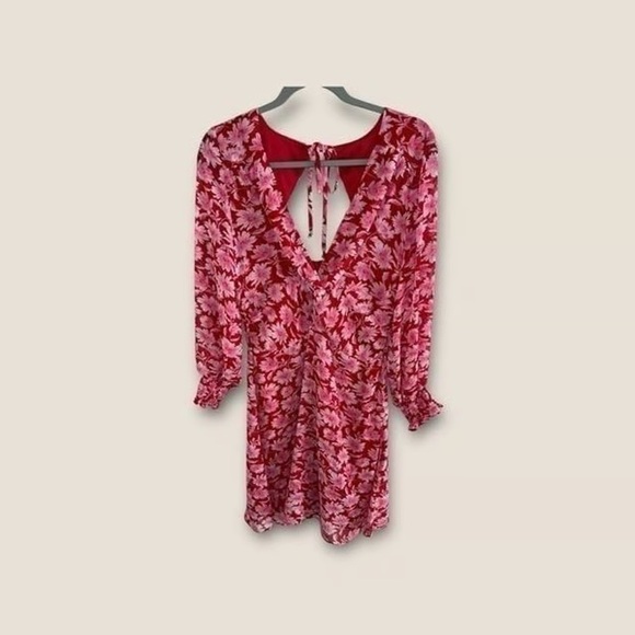 Julia Jordan Tie Back Floral Dress Size 4 - Picture 6 of 8